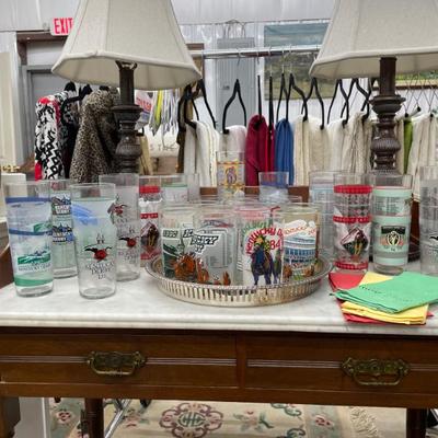 Sale Photo Thumbnail #55: Large Collection of Kentucky Derby mint Julep glasses