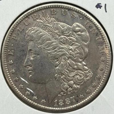 1887-S Morgan Silver Dollar 
