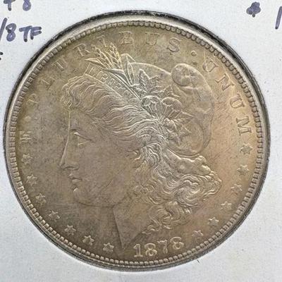 1878 Morgan Silver Dollar 7/8 TF