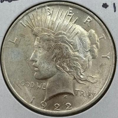 1922 Peace Silver Dollar