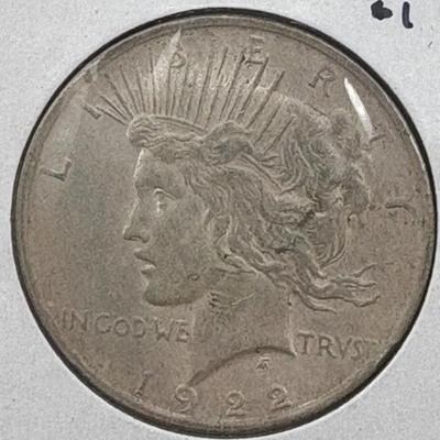 1922 Peace Silver Dollar