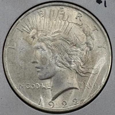 1922 Peace Silver Dollar