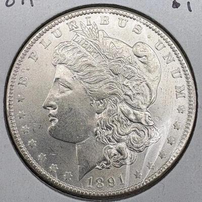 1891 Morgan Silver Dollar 