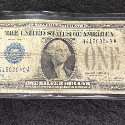 1928A $1 Dollar Silver Certificate 