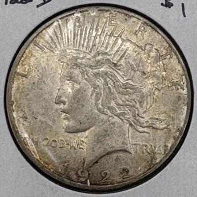1922-D Peace Silver Dollar