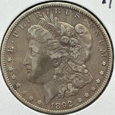 1892 Morgan Silver Dollar