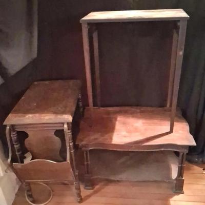 Wood Side Tables, Coffee Table & Magazine Rack Collection