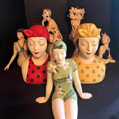 “Bathing Beauty” Figurines & Busts featuring Betty Boop “Cool Breeze” / Marilyn Monroe