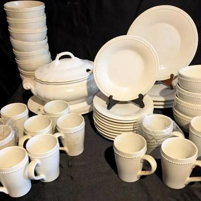 Colors White Ceramic Dinnerware & Soup Tureen Collection