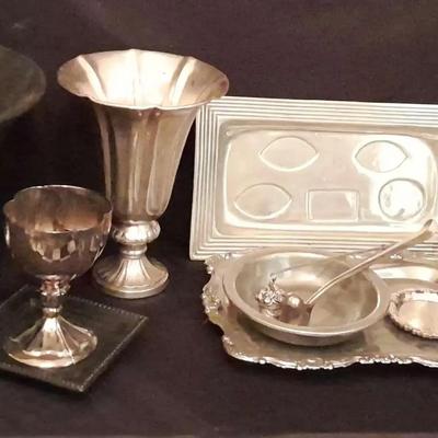 Silver Tone and Black Decorative Metal Collection