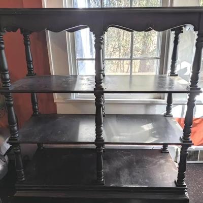 Four-Shelf All-Wood Display Unit