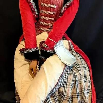 Life-Size Fox Hunt Master Decorative Figure