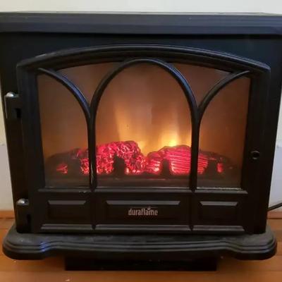 Duraflame Electric Fireplace-Style Heater with Glowing Log Effect