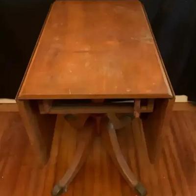 Maple Wood Drop Leaf Table