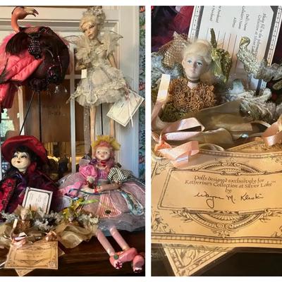 Katherine’s Collection by Wayne Kleski Whimsical Art Dolls & Flamingo Figures