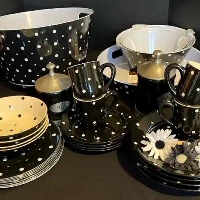 Black & White Serveware Collection with Temptations China