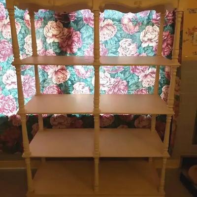 White Painted Open Shelving Unit