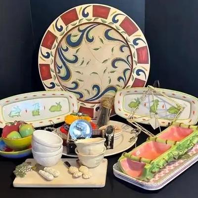 Entertaining Serveware Collection, featuring Mud Pie Platter & Large Trays