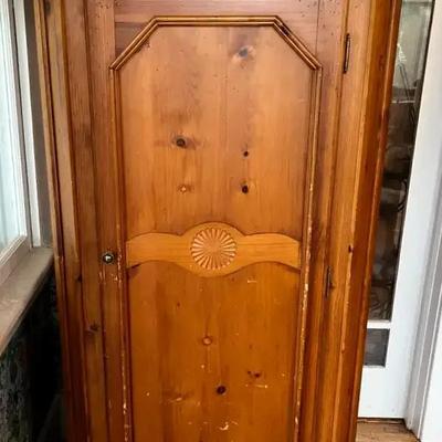 Solid Pine Wardrobe Cabinet