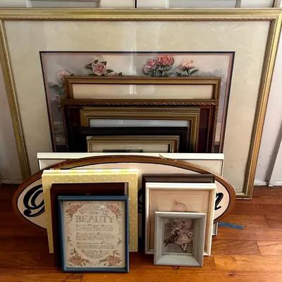 Floral & Lady Themed Framed Print Collection