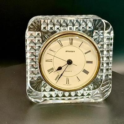 Staiger Crystal Cube Clock