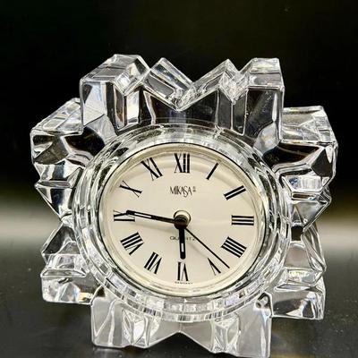Mikasa Starfire crystal quartz clock