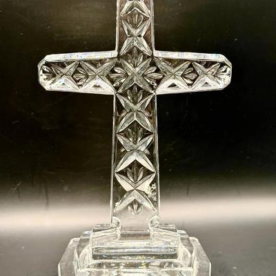 Signed Towle Crystal Cross