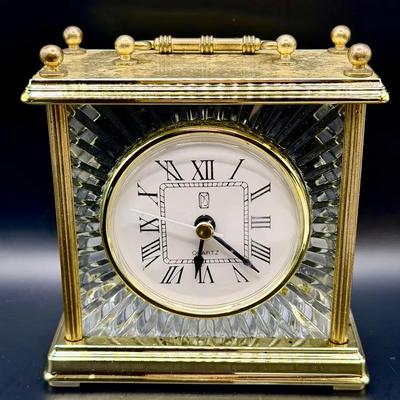 vintage PS Paul Sebastian quartz crystal mantel cloc