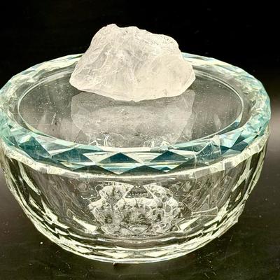 Crystal Trinket Dish With Lid #2