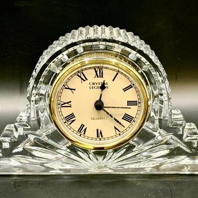Godinger Crystal Legends Clock With Sticker 