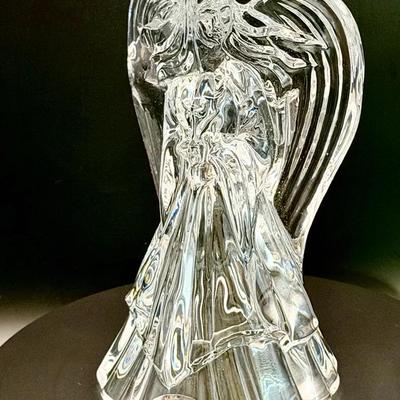 DePlomb 24% Lead Crystal Angel Candle Holder