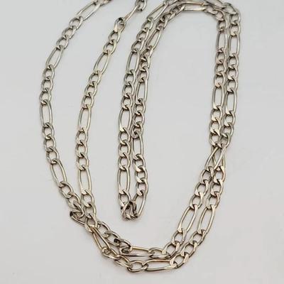 Sterling Silver Chain Necklace 925 24"