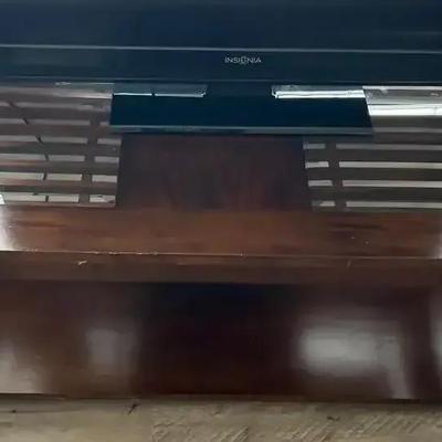 Glass And Wood Coffee Table