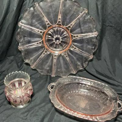 Pretty In Pink! Three wonderful and unique glass pieces!