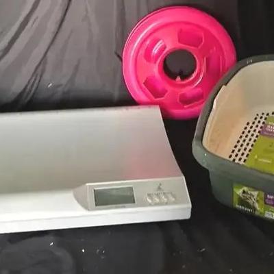 Weight Scale, Cat Toy, And Sifting Litter Box