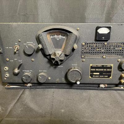 Signal Corps U.S. Army | Radio Receiver BC-348-R | Military Communications Receiver