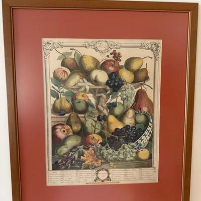 Vintage Print In Frame