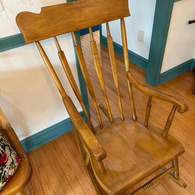 Homemade Wooden Rocking Chair