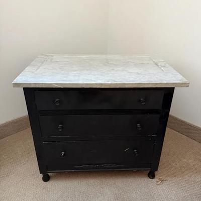 Antique Marble top Nightstand 