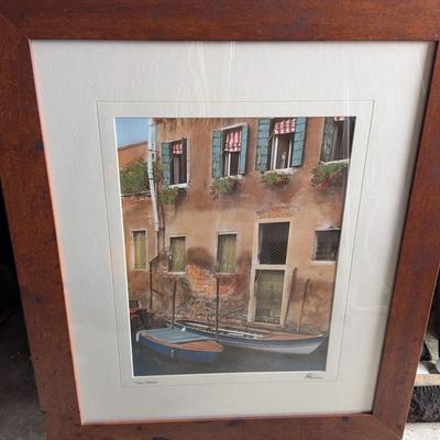 Signed Print In Frame 1