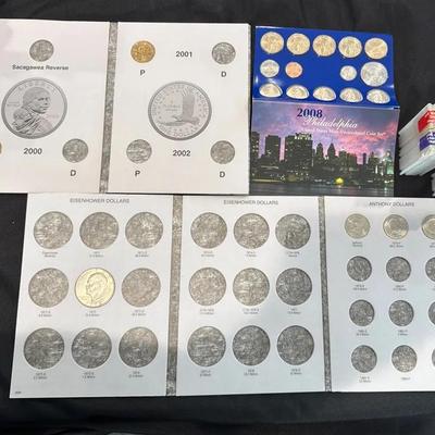 2008 Proof Set, Eisenhower & Anthony Dollars, Westward Nickels + - Shippable