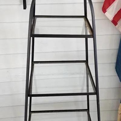 Metal Shelf With Glass