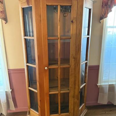 Wood & Glass Display Cabinet