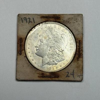 1921 Morgan Silver Dollar, uncirculated