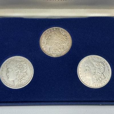 1921 Morgan Silver Dollar Collection, 1921, 1921-S, & 1921-D