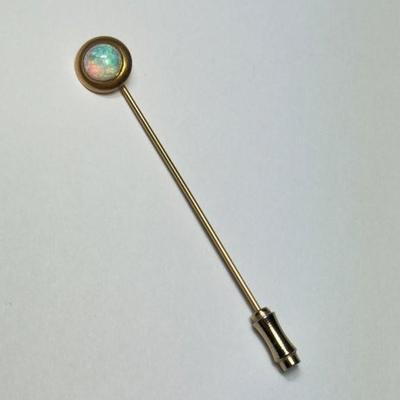 Vintage Opal 14K Gold Stickpin, 2.3g
