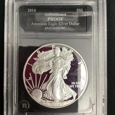 2014 Proof 1oz U.S Silver Eagle 