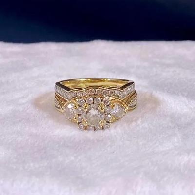 NAGL Certified 14K Gold Diamond Ring #1211493