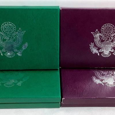 6 Different U.S Mint Proof Sets, 1987, 89, 91, 95, 96, & 98 All Original 