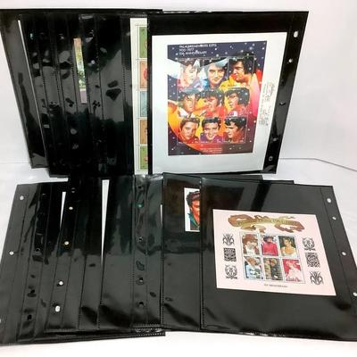 New 16 Sheets Of Foreign Collector Stamps, Princess Dianna, Elvis & More